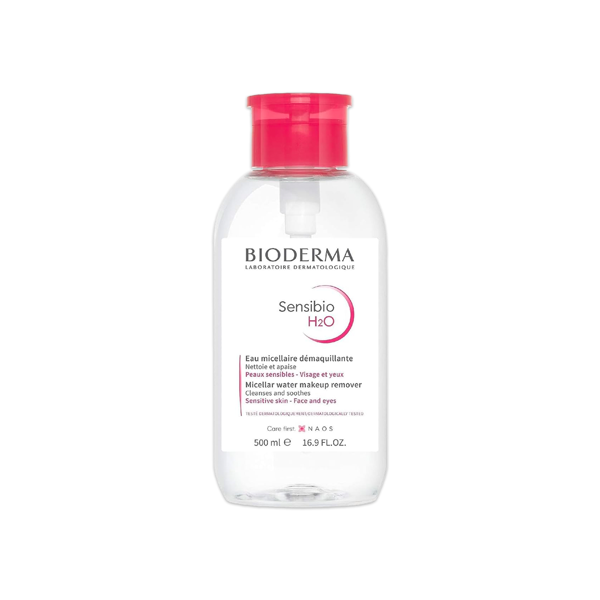 Bioderma Sensibio H2O Purifying Micellar Water with Reverse Pump 500ml Main image