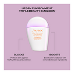 Shiseido Urban Environment Triple Beauty Suncare Emulsion SPF50+ PA++++