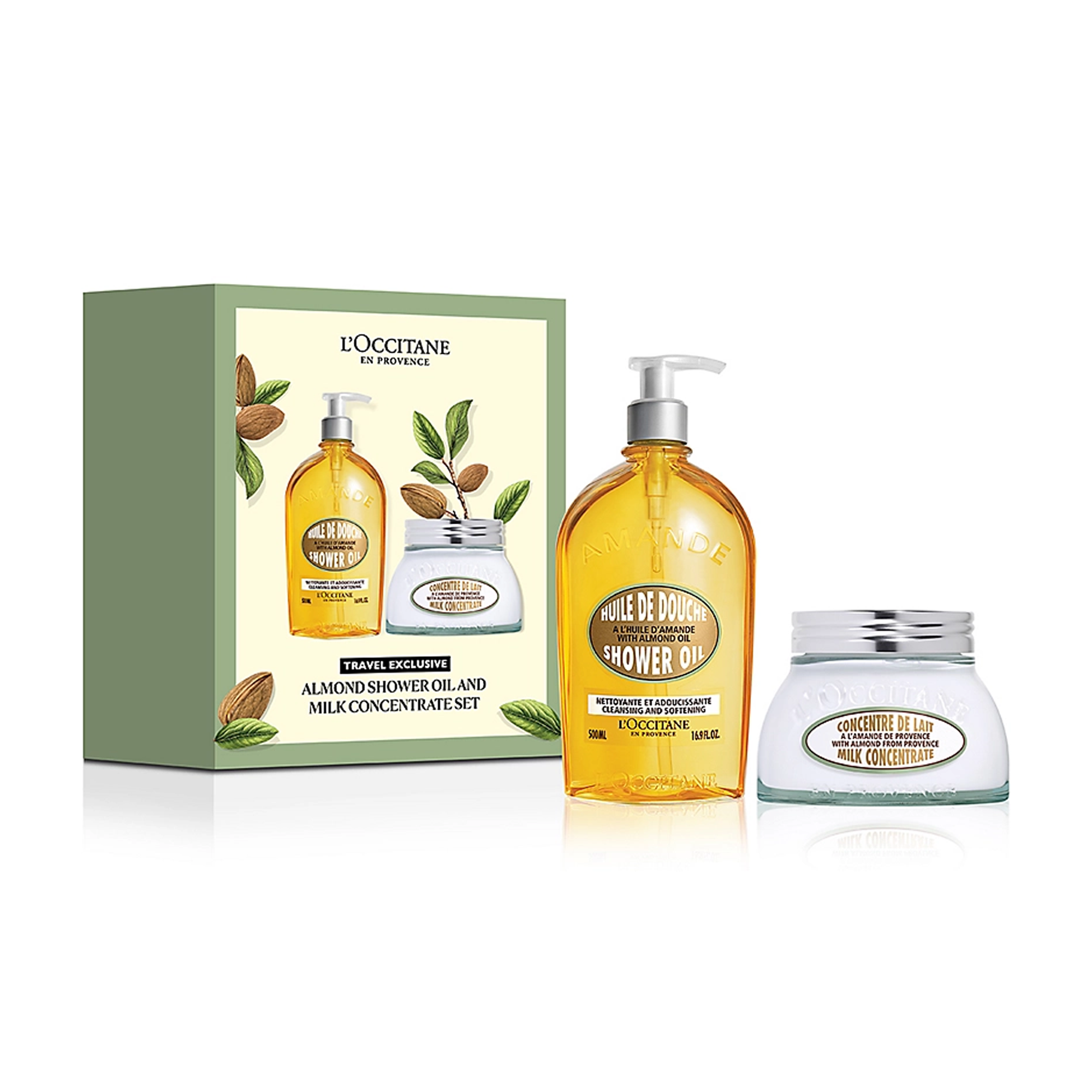L'Occitane Almond Shower Oil & Milk Concentration Set Main image