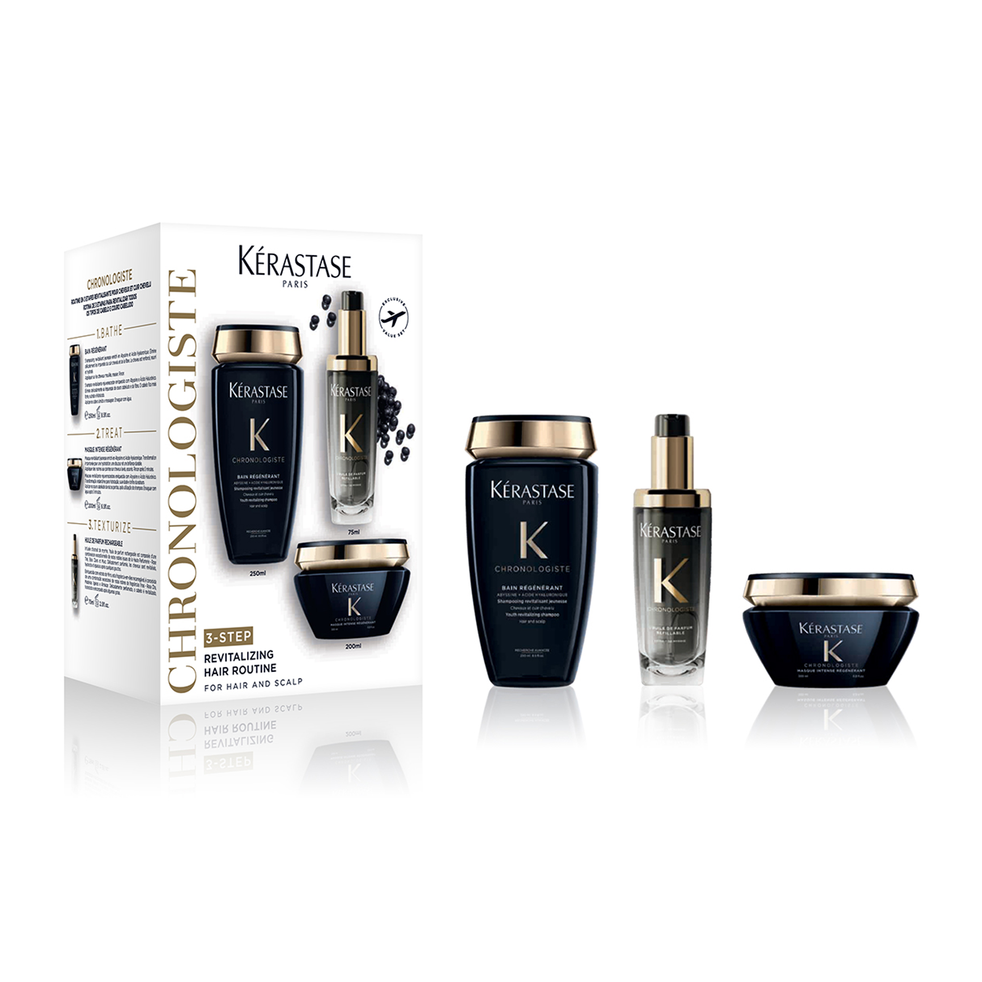 Kerastase Chronologiste Total Hair Scalp Revitalizing Hair Care Refillable Set Main image
