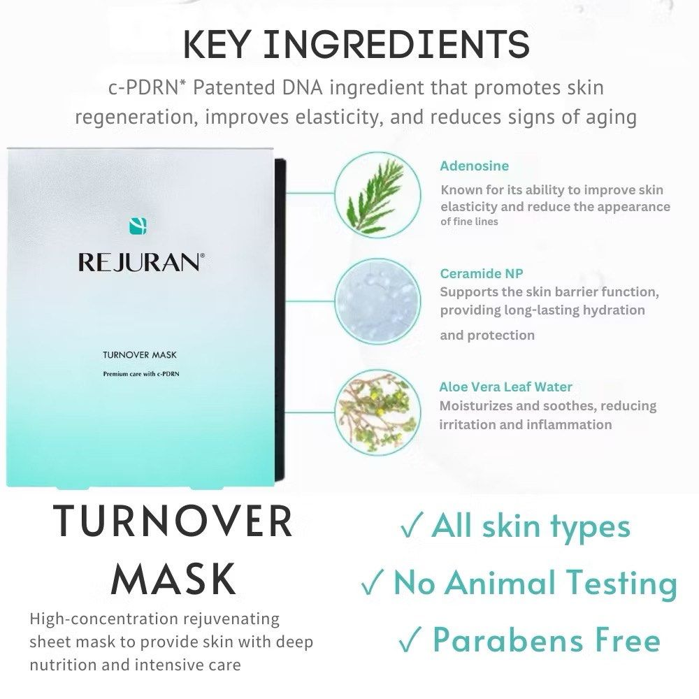 REJURAN Turnover Mask 5 Sheets Secondary image