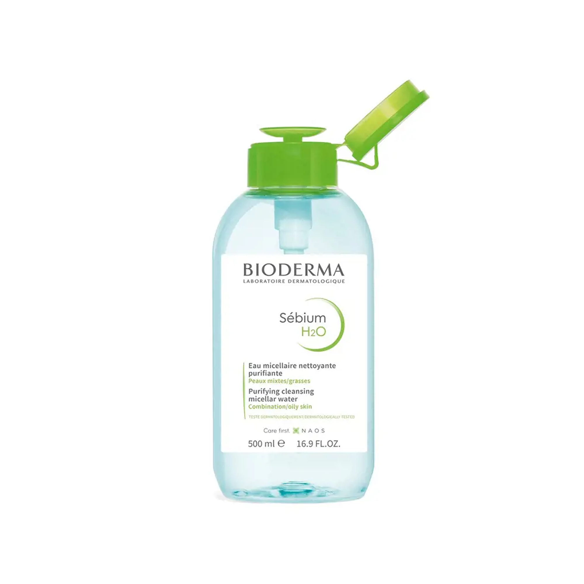 Bioderma Sébium H2O Purifying Micellar Water with Reverse Pump 500ml Secondary image