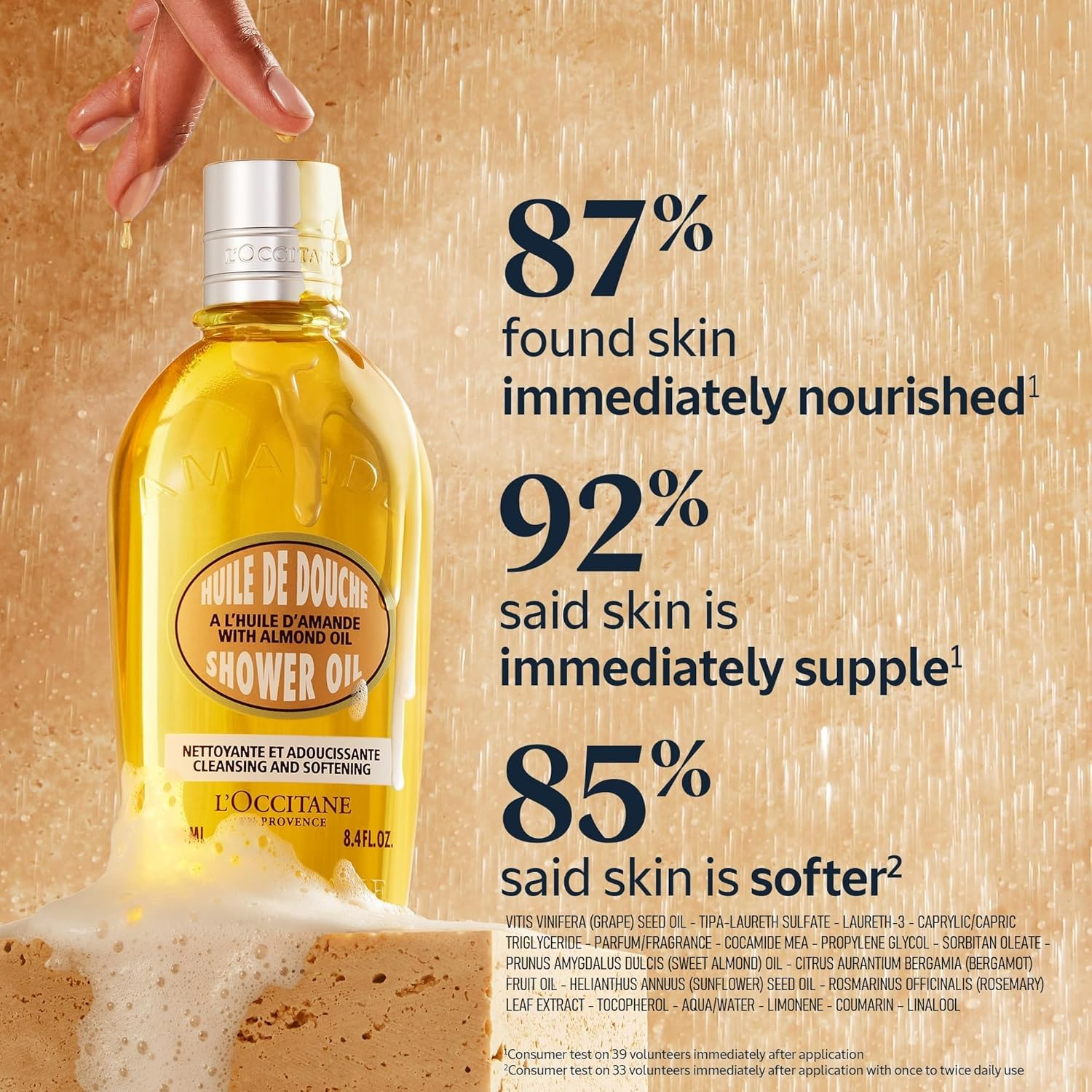 L'Occitane Almond Shower Oil Eco-refill Secondary image