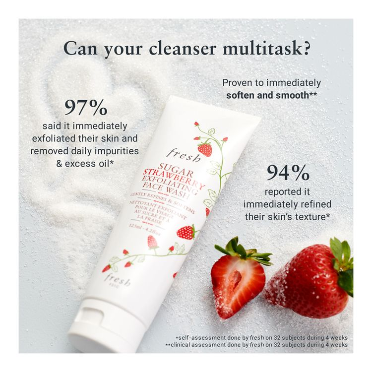 FRESH Sugar Strawberry Exfoliating Face Wash 125ml Secondary image