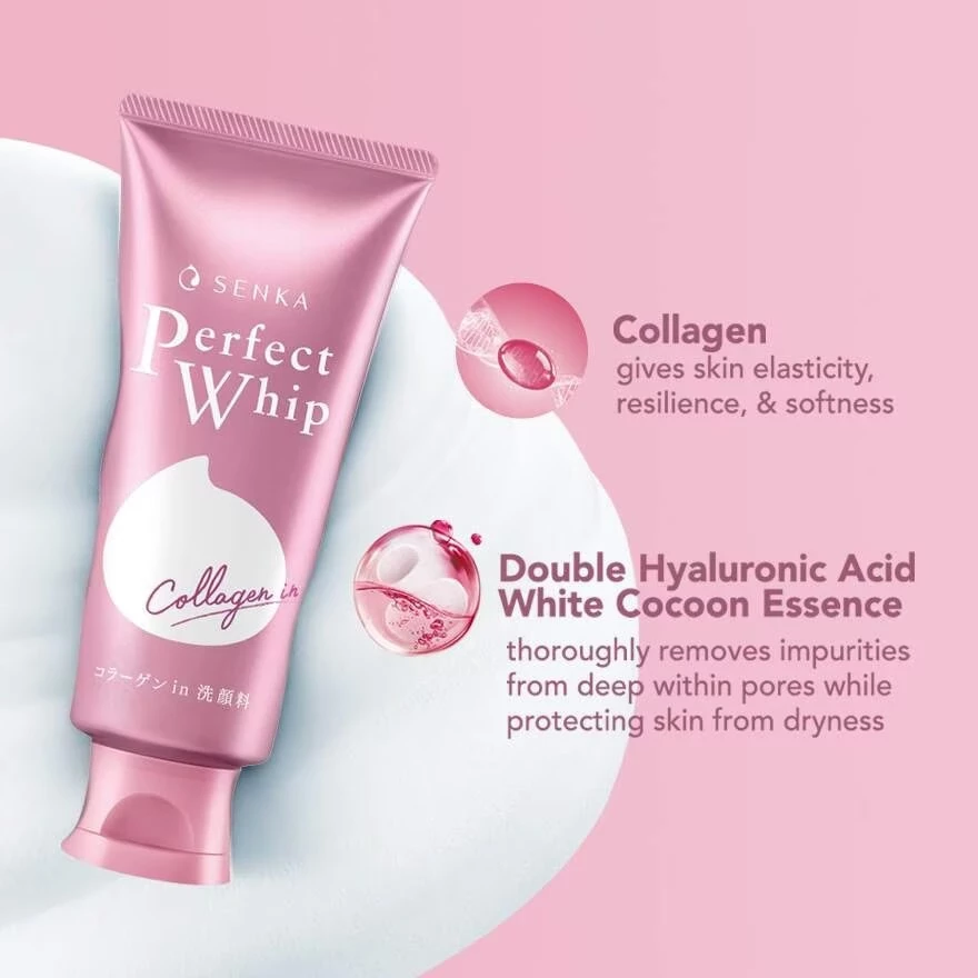 SENKA Perfect Whip Collagen-in Beauty Foam Facial Cleanser